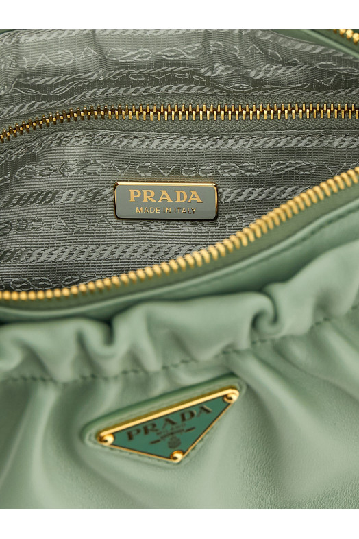 Nappa crossbody bag Green