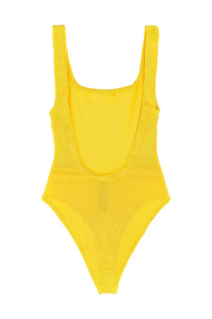 'Square Neck' one-piece swimsuit Yellow