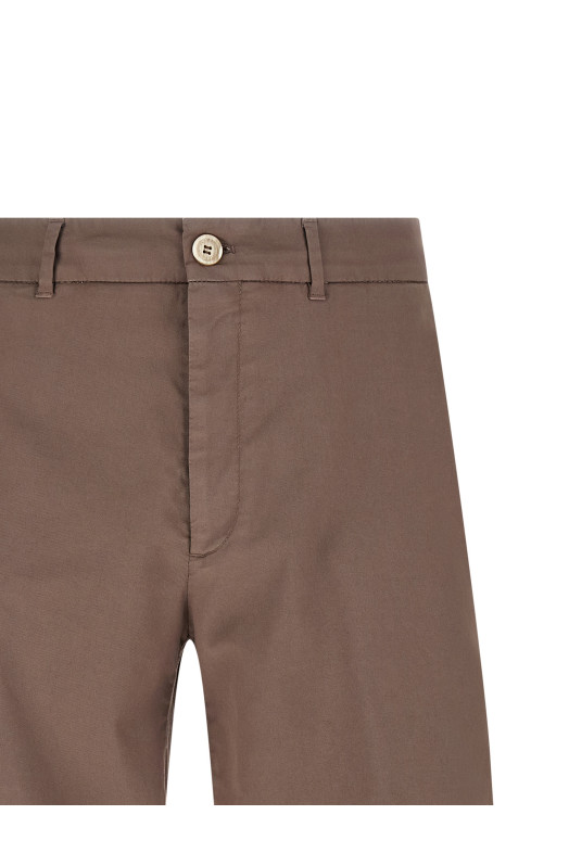 American Pima cotton bermuda shorts Brown