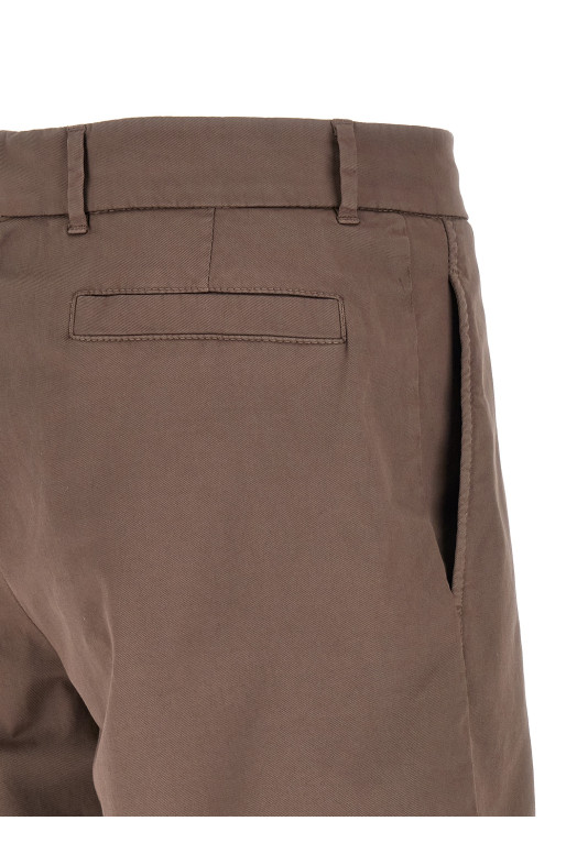 American Pima cotton bermuda shorts Brown