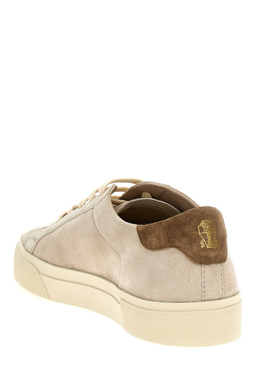Suede sneakers Beige