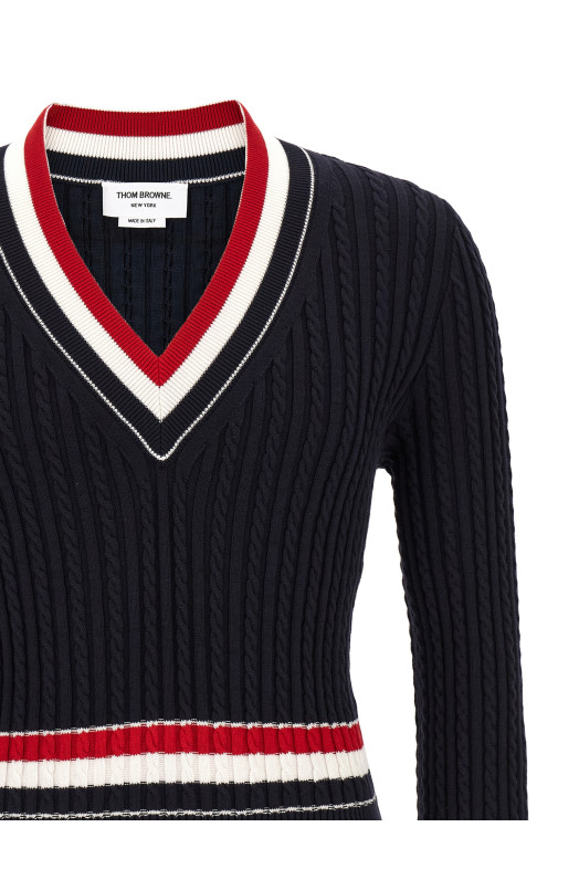 RWB intarsia sweater Blue