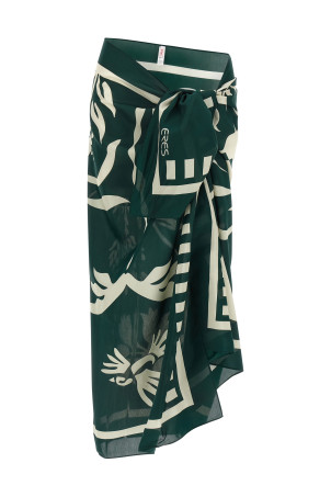 'Mandapa' sarong skirt Green