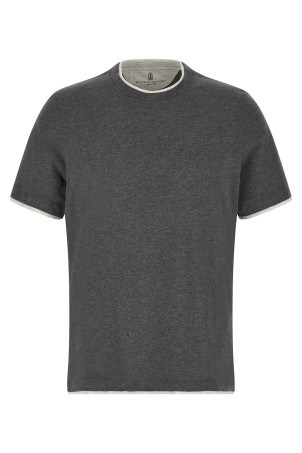Double layer t-shirt Gray