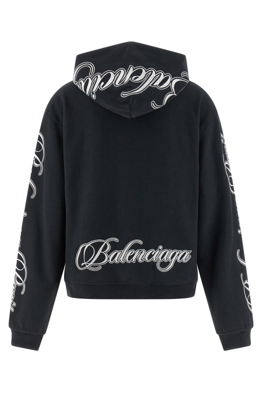 'Cursive' hoodie Black