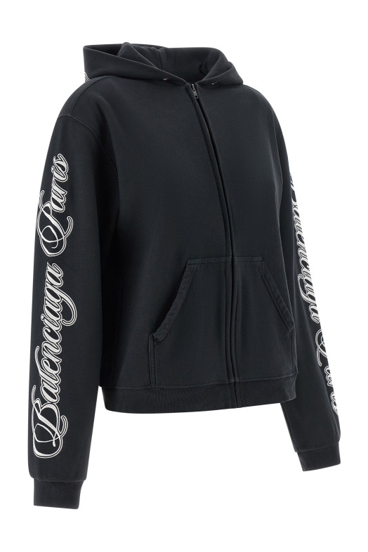 'Cursive' hoodie Black