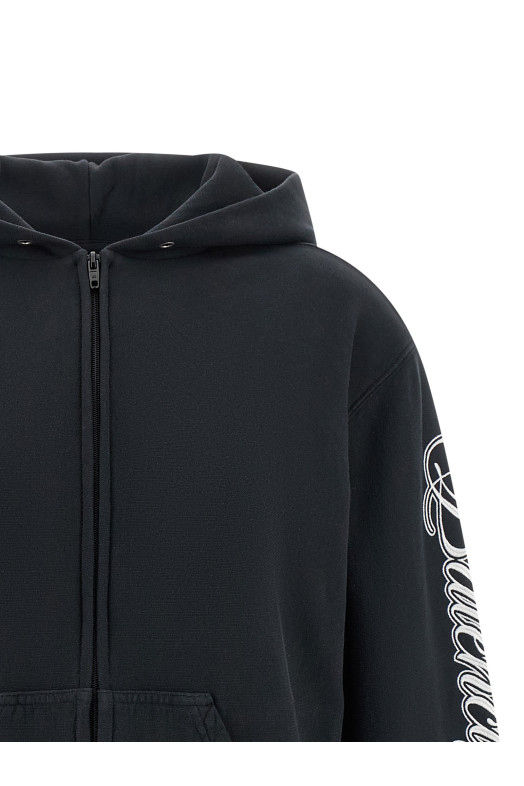 'Cursive' hoodie Black