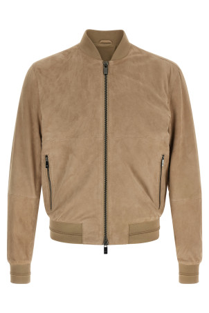 Suede jacket Beige
