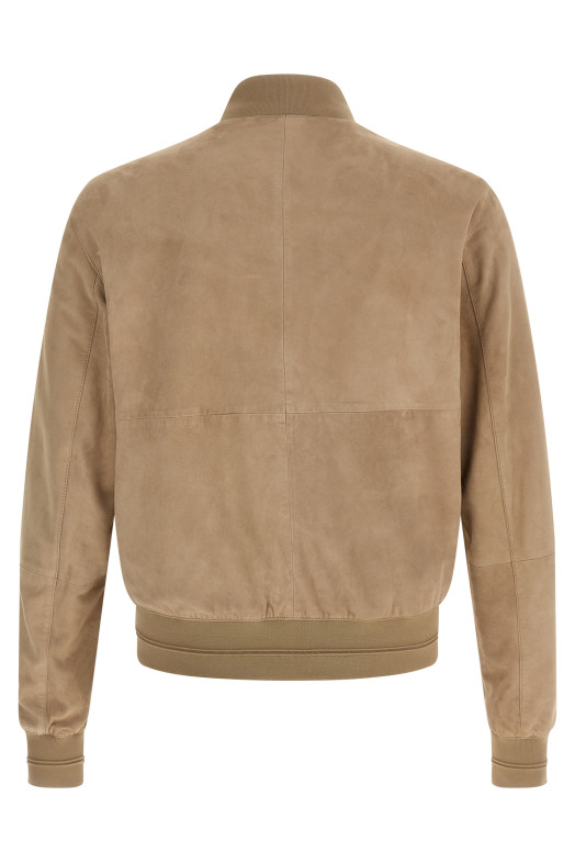 Suede jacket Beige