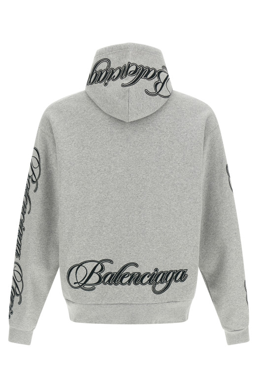'Cursive' hoodie Gray