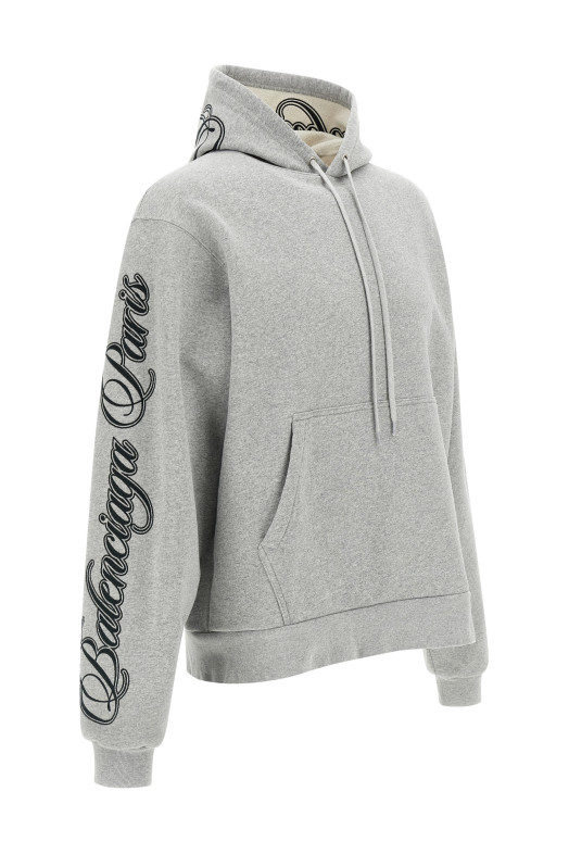 'Cursive' hoodie Gray