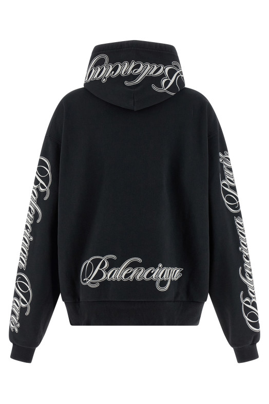 'Cursive' hoodie Black