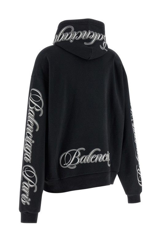 'Cursive' hoodie Black