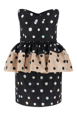 'Falena Dots' dress Black