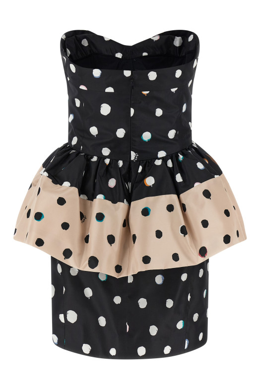 'Falena Dots' dress Black