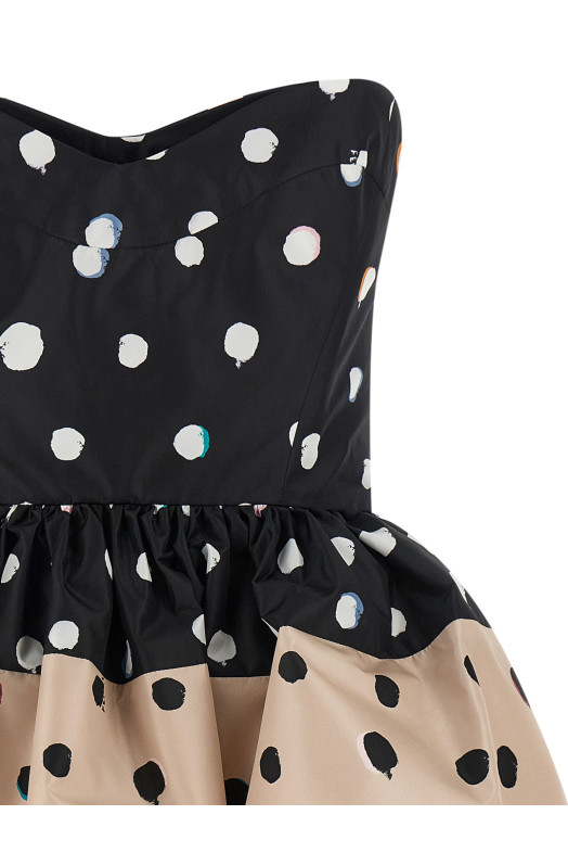 'Falena Dots' dress Black