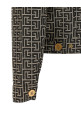 Jacquard monogram jacket Black