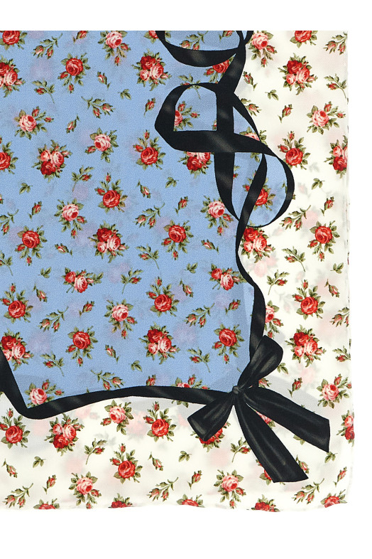 'Roselline' scarf BLUE