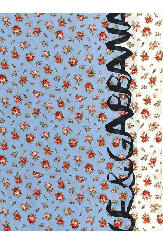 'Roselline' scarf BLUE