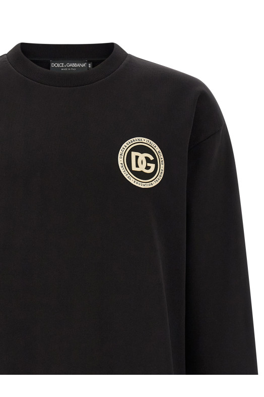 'DG' patch sweatshirt Black