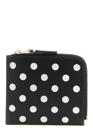 Polka Dots Printed Wallet Black-grey