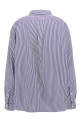 Striped and logo shirt Blue
