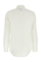 Logo embroidery shirt White