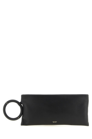 Nappa leather clutch Black