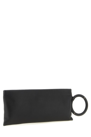 Nappa leather clutch Black