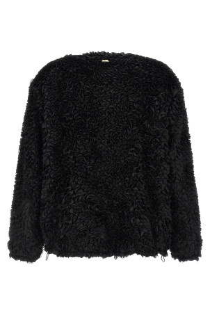 Mini ruffle jacket Black