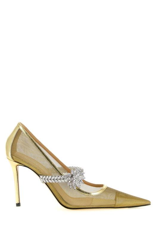 'Lotus Flower' pumps Gold