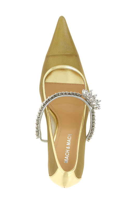 'Lotus Flower' pumps Gold