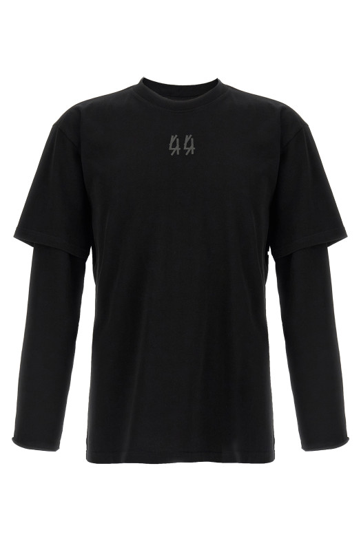 'Classic Double Sleeve' T-shirt Black