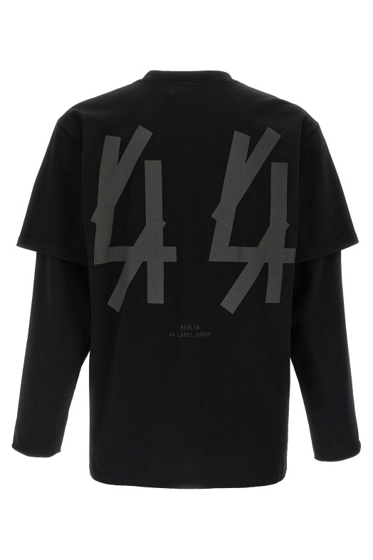 'Classic Double Sleeve' T-shirt Black