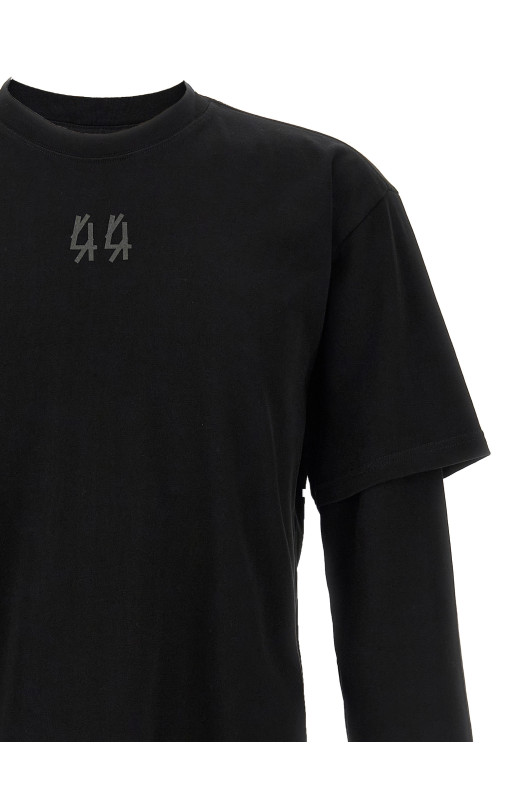 'Classic Double Sleeve' T-shirt Black