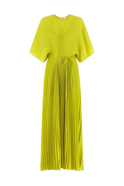 Pleated dress Green