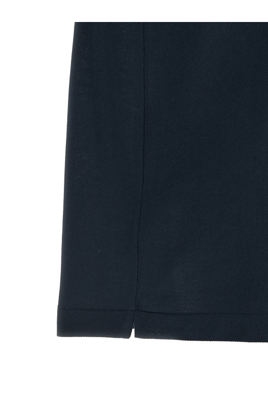 Logo patch polo shirt Blue