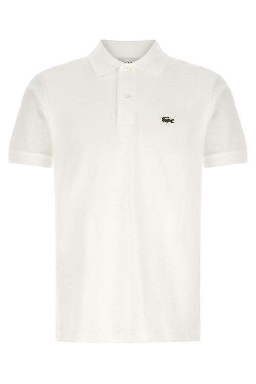 Logo patch polo shirt White