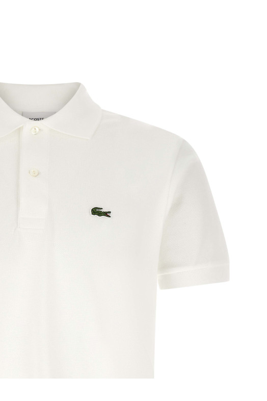 Logo patch polo shirt White