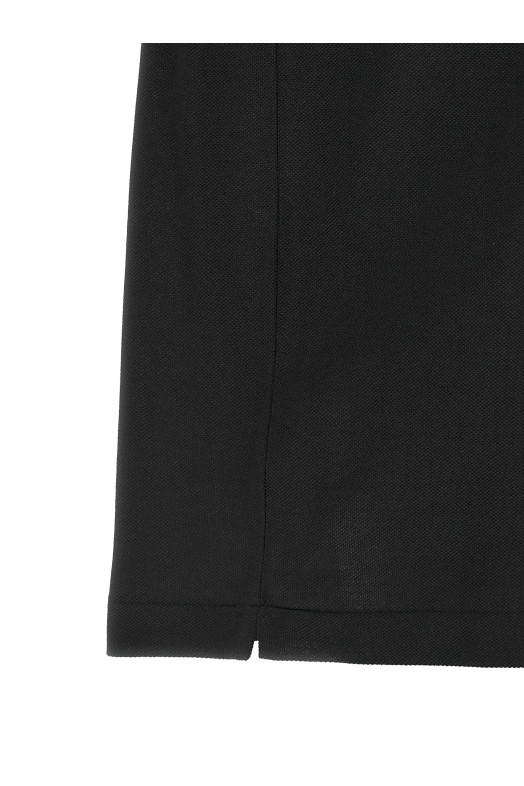 Logo patch polo shirt Black