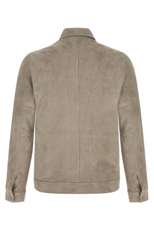 Suede jacket Gray