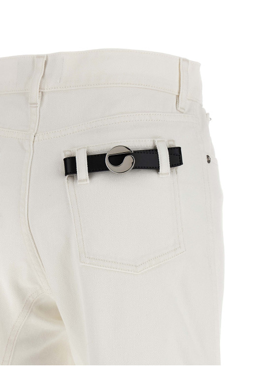 'Tapered Denim' jeans White