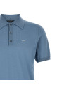 Superfine wool polo shirt BLUE