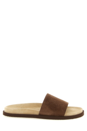Suede slides Brown