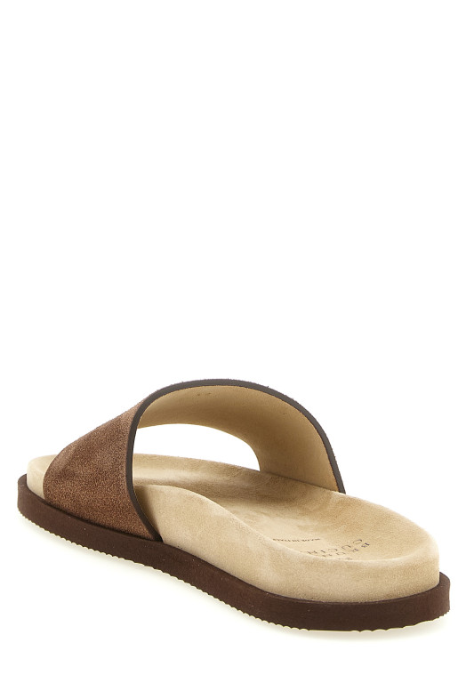 Suede slides Brown