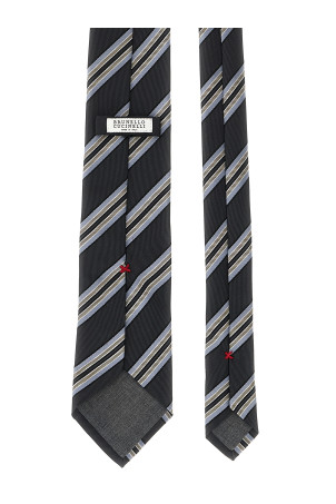 Operated stripe tie Gray