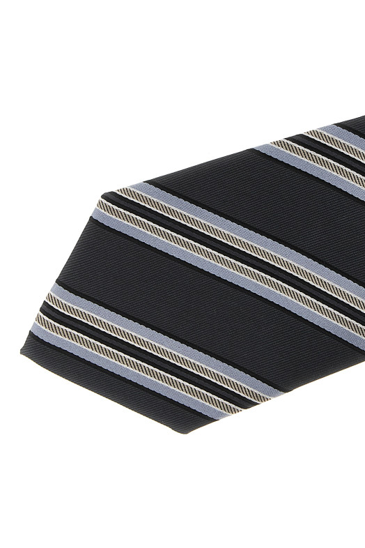 Operated stripe tie Gray