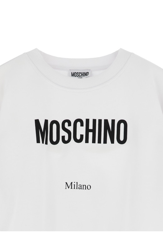 Logo lettering sweatshirt Black-grey