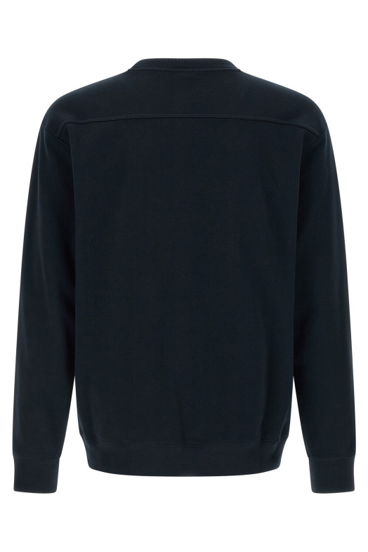 Logo embroidery sweatshirt Blue