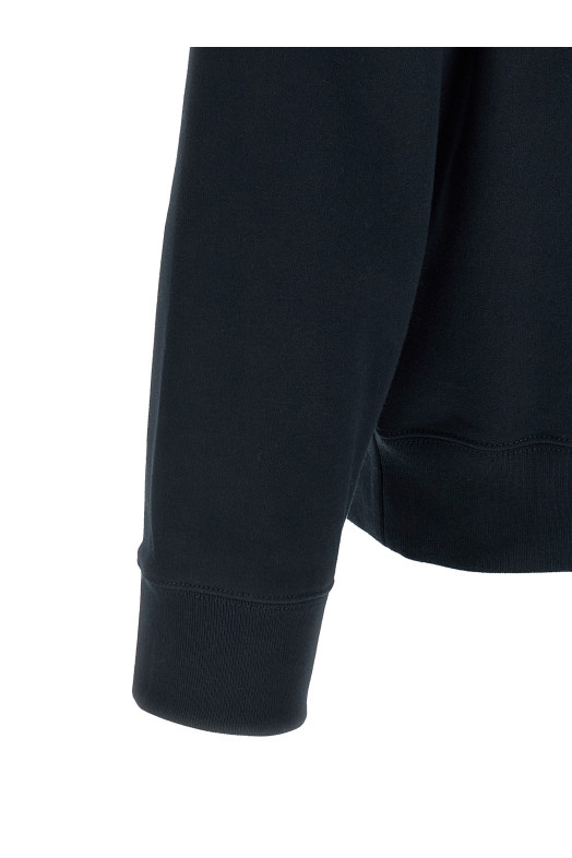 Logo embroidery sweatshirt Blue